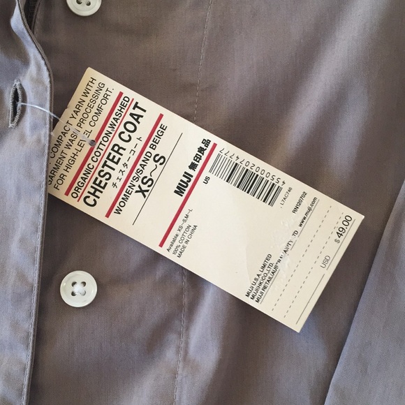 MUJI Organic Cotton Chester Coat - Picture 8 of 8